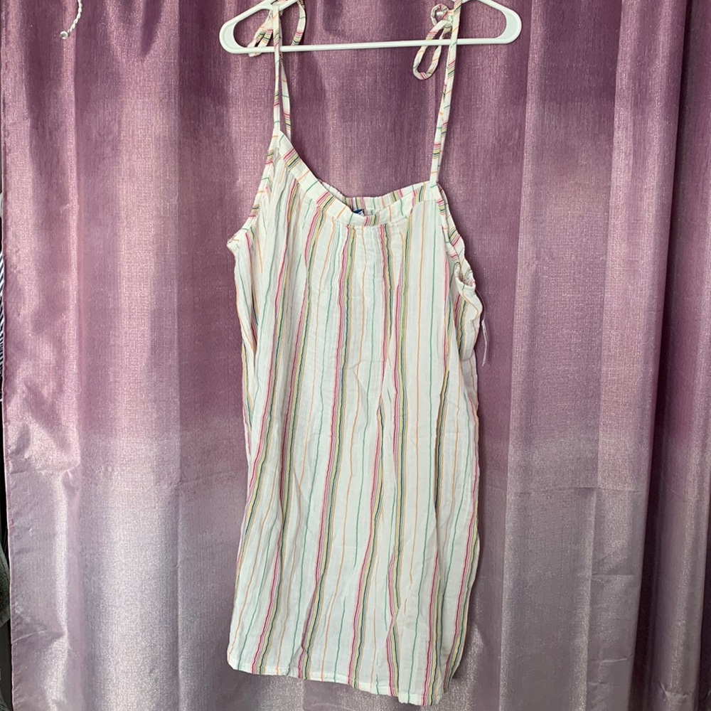 Old Navy striped beach cover up XXL NWT